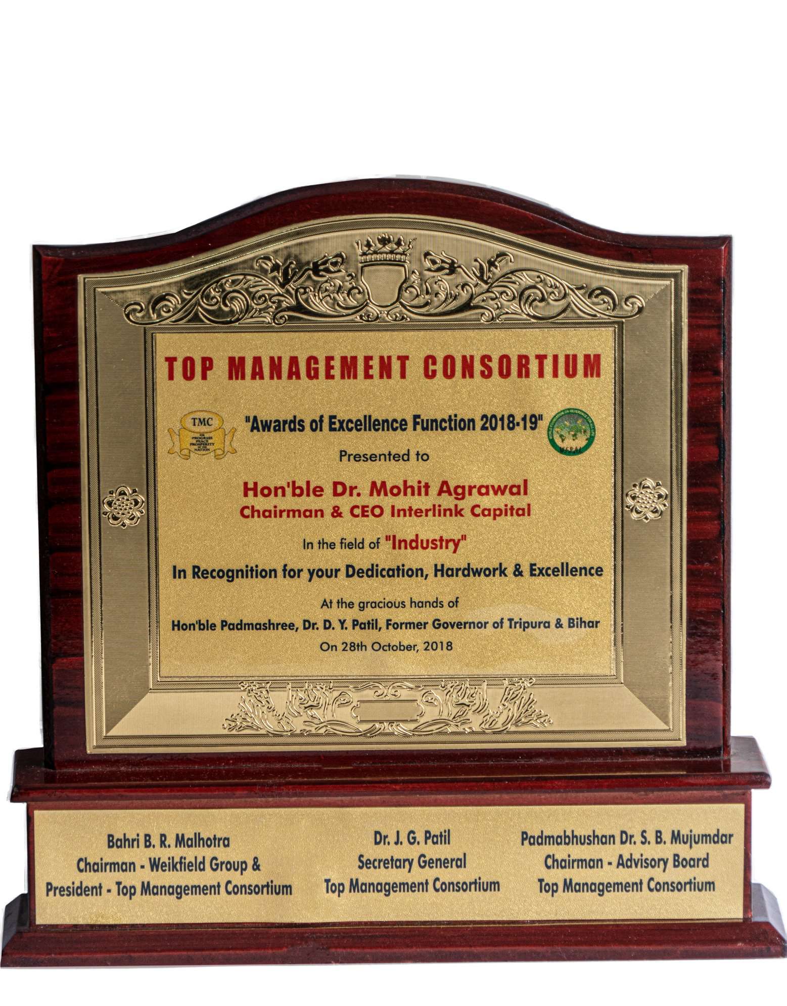 Top management consortium -  Award